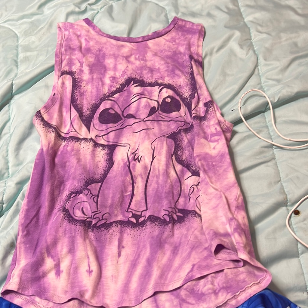 Purple Tank Top Stitch Design